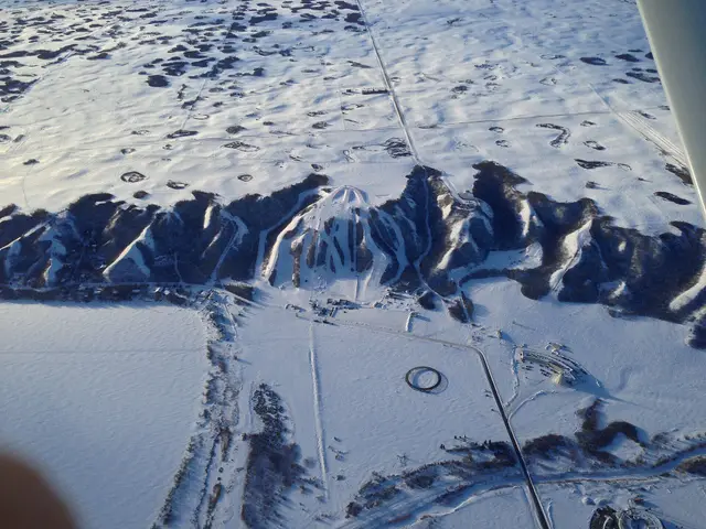 Mission Ridge Winter Park from the air