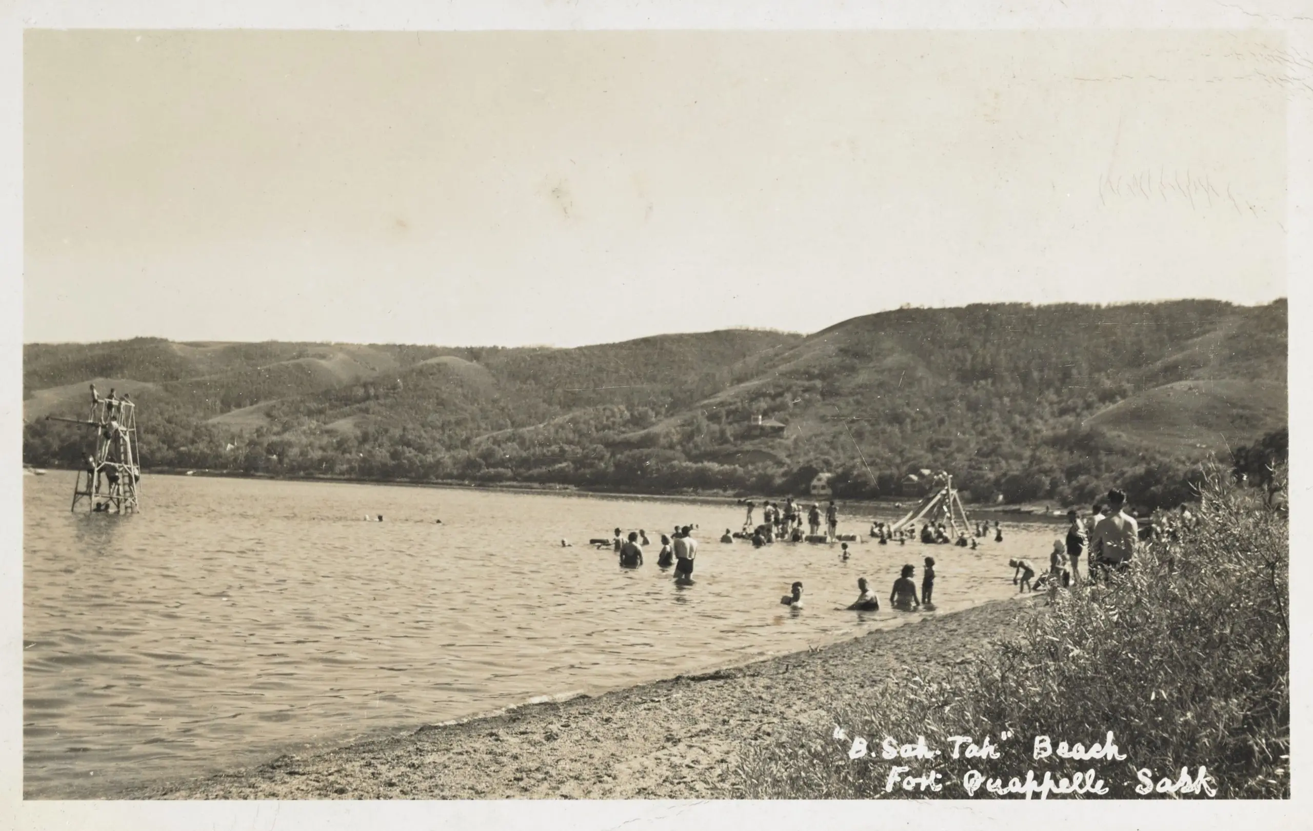 Swimmers at B-Say-Tah Beach